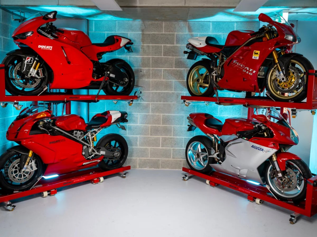 Moto Stacker for motorcycle collectors